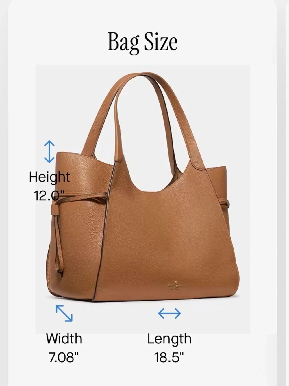 Kate Spade Stash Large Carryall Bag in Cognac